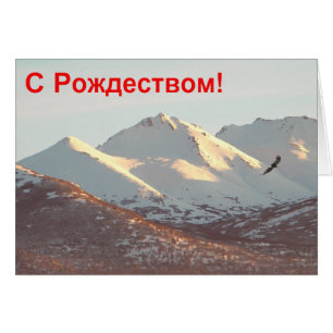 Cartão S Rozhdestvom - águia-inverno