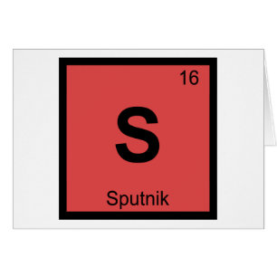 Cartão S - Sputnik Tabela Periódica de Química Espacial R