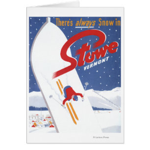Cartão S varrendo - Há sempre poster do Promo da neve