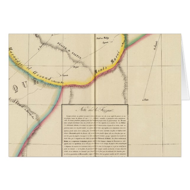 Cartão Saara, Líbia, África 10 (Frente Horizontal)