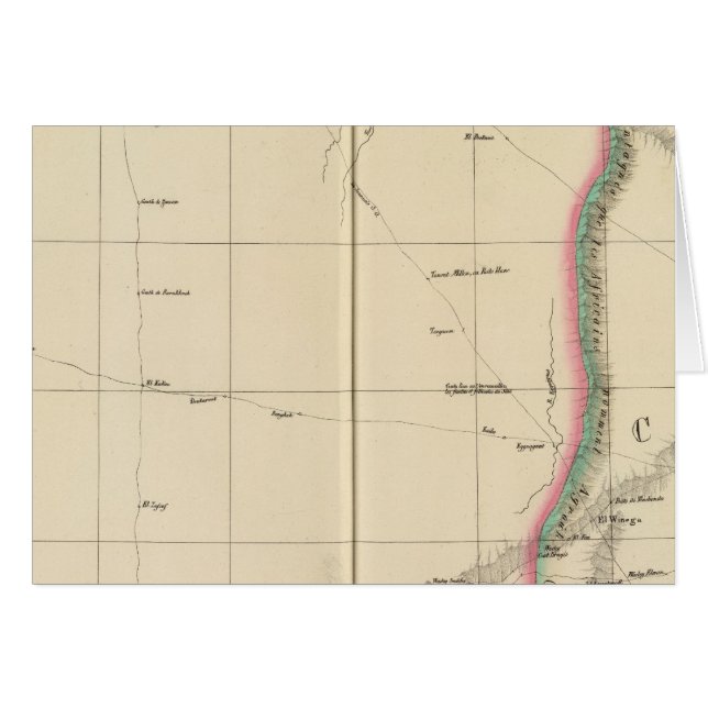 Cartão Saara, Líbia, África 9 (Frente Horizontal)