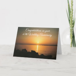 Cartão Sábado Personalizado 65º Aniversário de Casamento