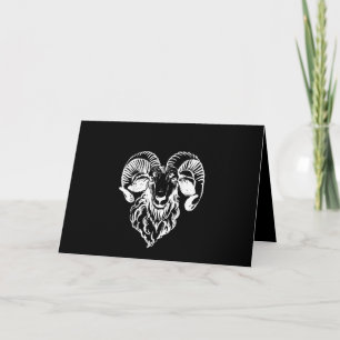 Cartão Sabbatic Baphomet Goat Evil Satanic
