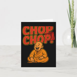 Cartão Sacerdote de Cartoon Humor Chop Arts in a box