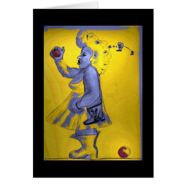 Cartão Saco da bota e caso da bota (Frente)