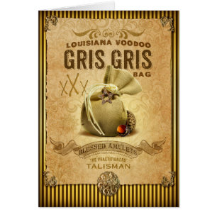 Cartão Saco do Voodoo de Gris Gris da coleção de NOLA