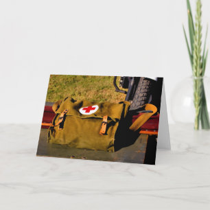 Cartão Saco médico do Exército Serviço Militar