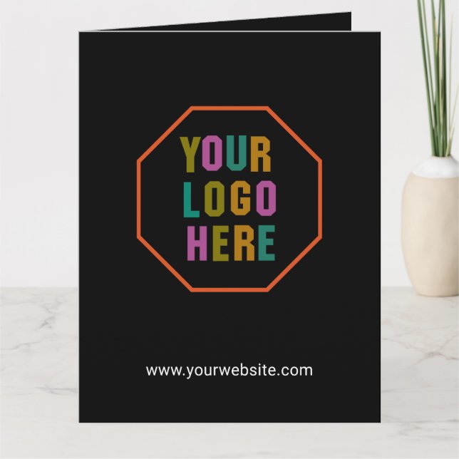 Cartão Sacos-presentes de papel com logotipo personalizad (Frente)