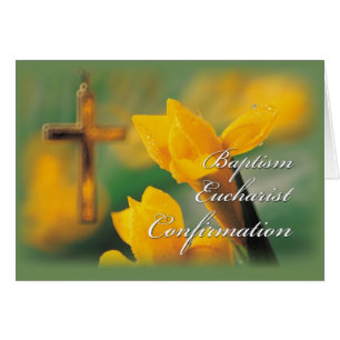 Cartão Sacramentos de início de confirmação