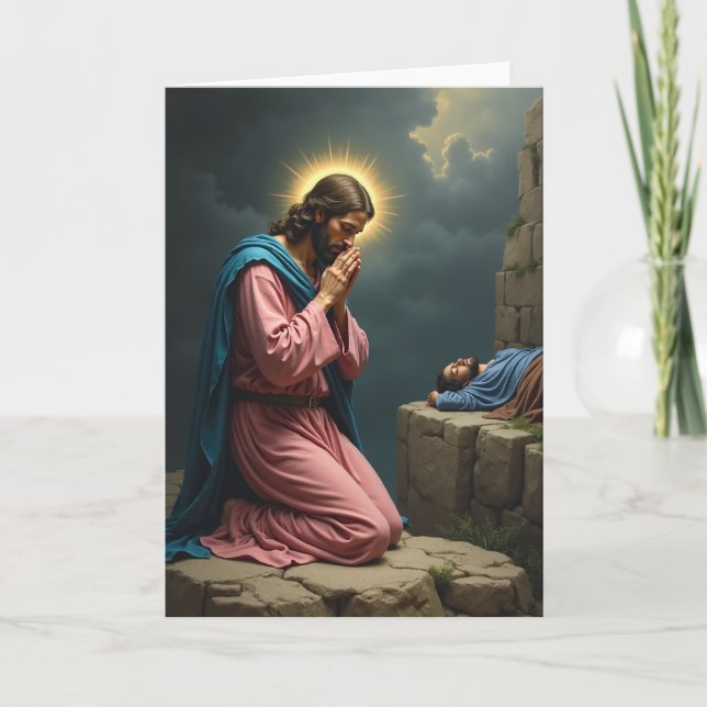 Cartão Sacred Prayer Scene Art Card (Frente)