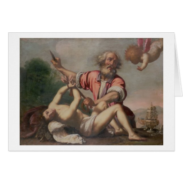 Cartão Sacrifício de Isaac (Frente Horizontal)