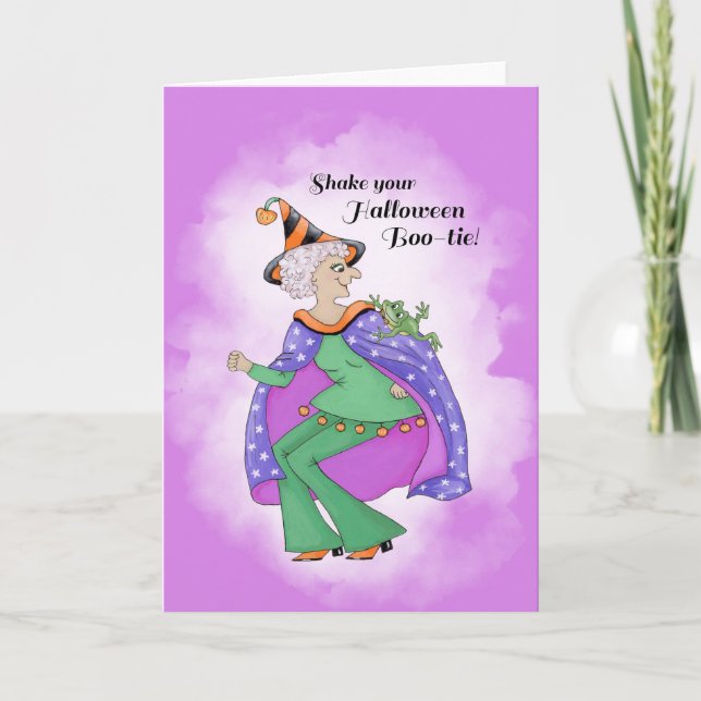 Cartão Sacuda o seu Boo-tie (Frente)