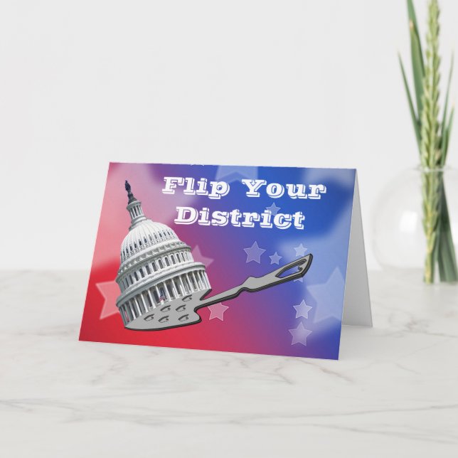 Cartão Sacudir Do Voto Do Seu Distrito 2026 (Frente)