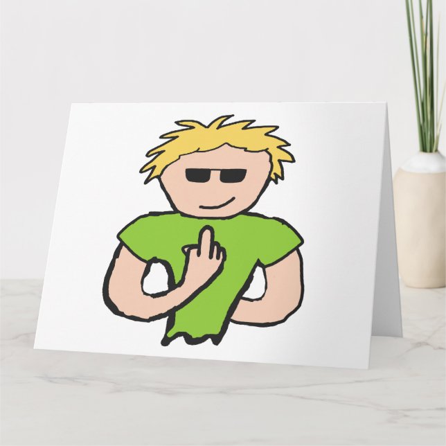 Cartão Sacudir O Pássaro (Frente)