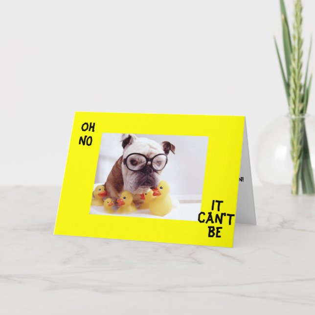 CARTÃO SAD BULLDOG GET WELL WISHES (Frente)