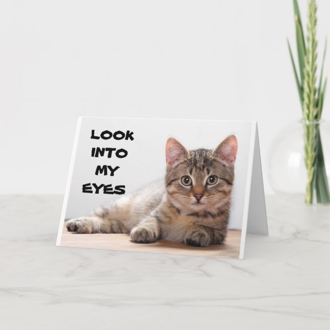 CARTÃO SAD CAT POR FALTAR "SEU ANIVERSÁRIO" (Frente)