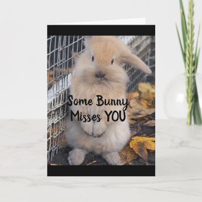 CARTÃO SAD E UPSET—PLACA &quot;VOCÊ&quot; FALTA (Frente)