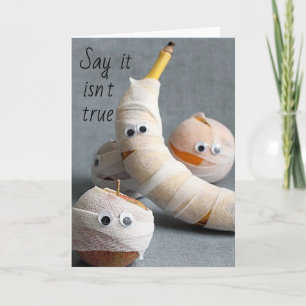 CARTÃO **SAD / SICK FRUTA** SENTIMOS SUA FALTA NO TRABALH