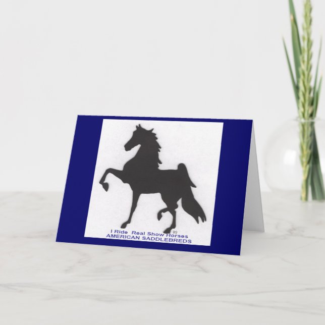 Cartão Saddlebred Greeting Card (Frente)