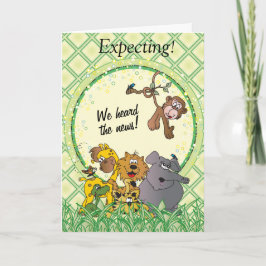 Cartão Safari Jungle Baby Animals