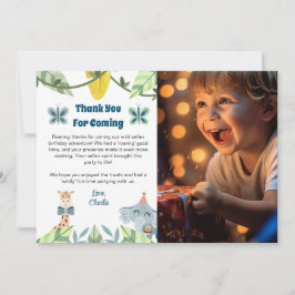 Cartão Safari, Obrigado por Vir, com Foto