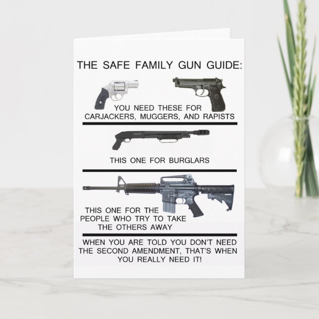 CARTÃO SAFE FAMILY GUN GUIDE (Frente)