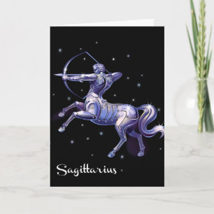 Cartão Sagittarius Birthday Card