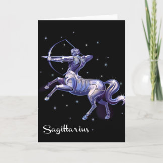 Cartão Sagittarius Birthday Card