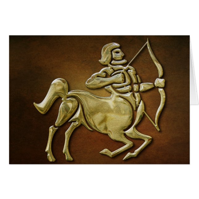 Cartão Sagittarius Nov 23 - Dez 20 (Frente Horizontal)