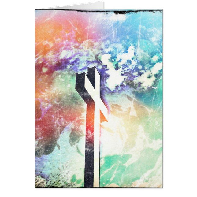 Cartão Sagrada Cruz Pastel (Frente)