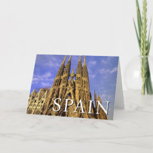 Cartão Sagrada Familia   Barcelona, Espanha   Aniversário
