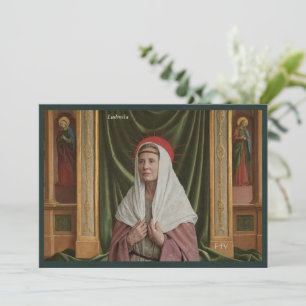 Cartão Sagrado de Arte Católica Santa Ludmila