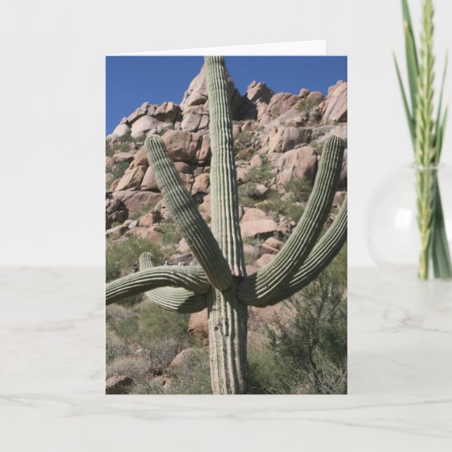 Cartão Saguaro Cactus Notecard (Frente)