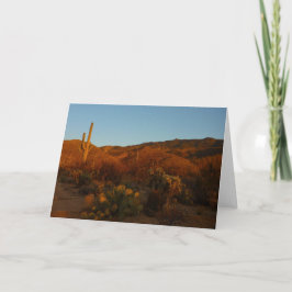 Cartão Saguaro Sunset I Arizona Desert Landscape