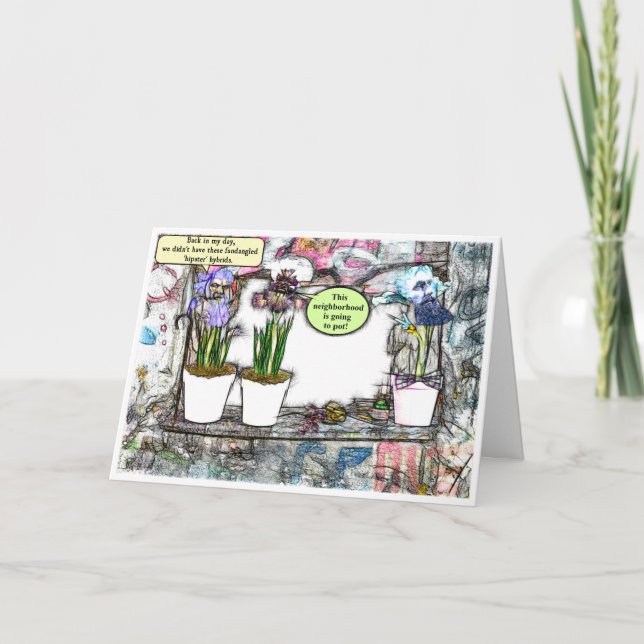 Cartão "Sai Da Minha Camada!" Engraçado Ficar Velho Anive (Frente)