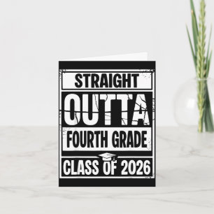 Cartão Sai direto da turma de formatura da quarta série