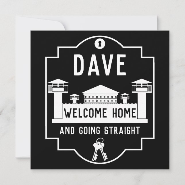 Cartão Saia Da Prisão Presente De Libertação (Frente)