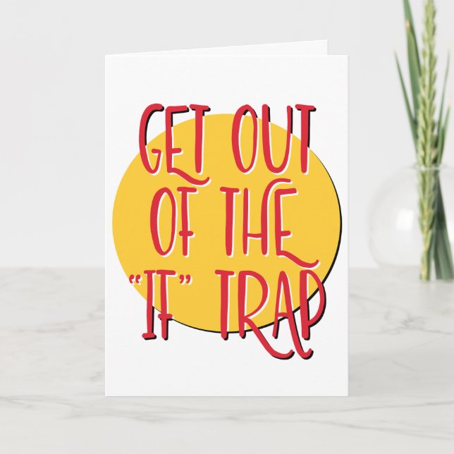 Cartão Saia do Aniversário do Slogan de Recuperação de Ar (Frente)