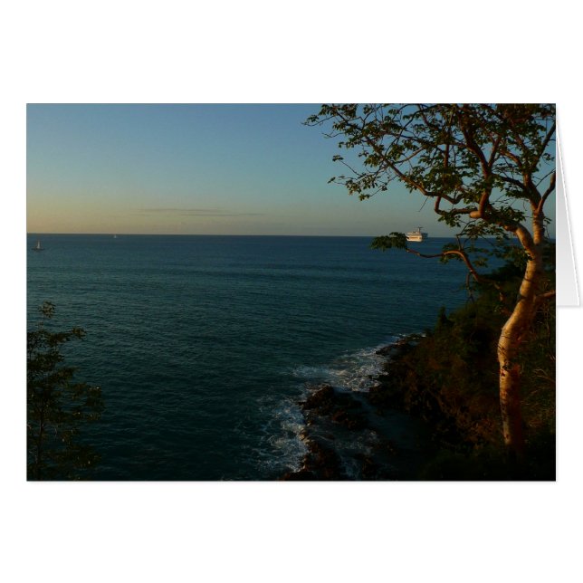 Cartão Saída de vela no Sunset II (Frente Horizontal)