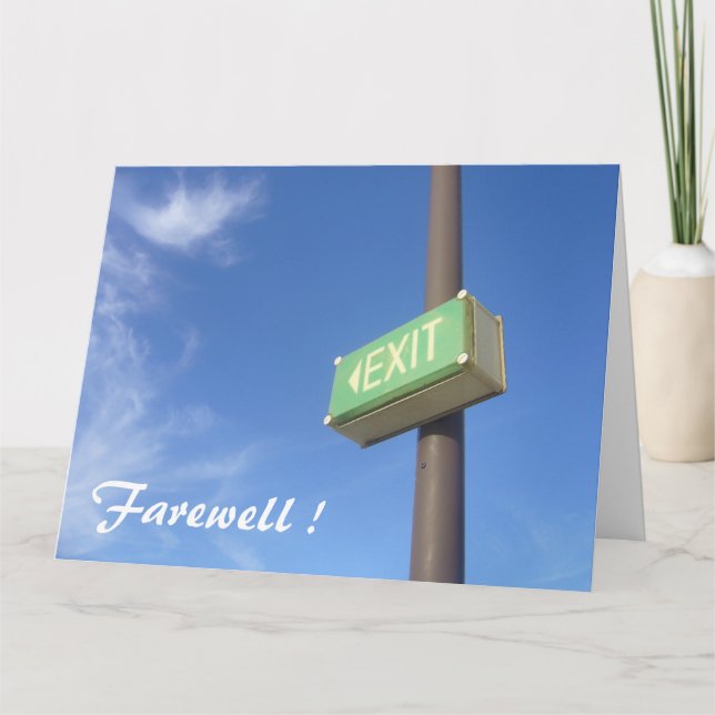 Cartão saída grande (Frente)