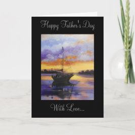 Cartão Sail boat Father's Day Card