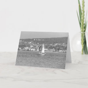 Cartão Sail Boat Lake Zurich