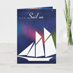 Cartão Sail On 65th Birthday Greeting Card