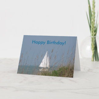 Cartão Sailboat - Sea Birthday