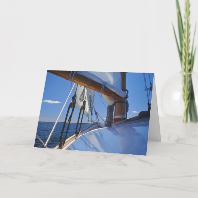 Cartão Sailing Blank Note Card (Frente)