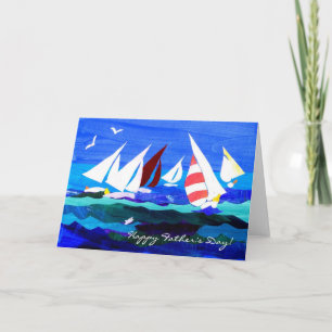 Cartão Sailing Boats Father's Day Card