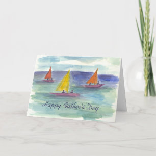 Cartão Sailing Father's Day Card