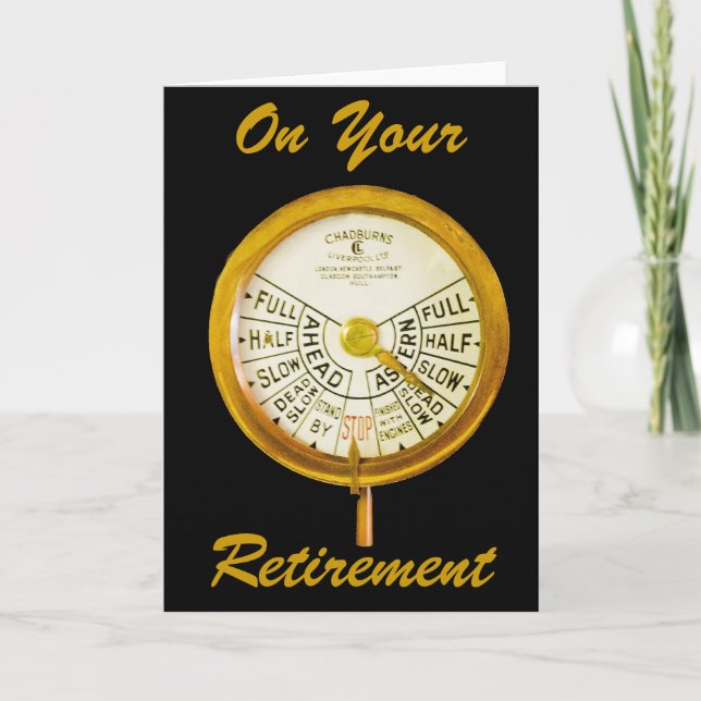 CARTÃO SAILOR RETIREMENT GREETING CARD (Frente)