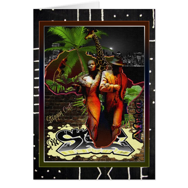 Cartão Saindo da África (Frente)