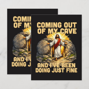 Cartão Saindo da Minha Caverna A Ressurreição de Jesus